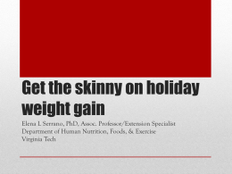 Get the skinny on holiday weight gain