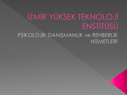 iletişim - İzmir Yüksek Teknoloji Enstitüsü