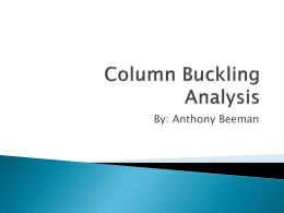Column Buckling Analysis Presentation