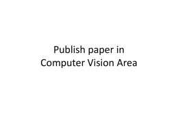 Review Process in Computer Vision Area