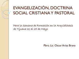 Evangelización, DSI y Pastoral