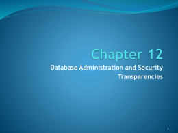 Chapter 12 PowerPoint Slides - Computer Information Systems
