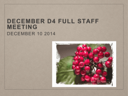 December d4 full staff meeting