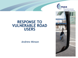 MPA and Vulnerable Road User Safety