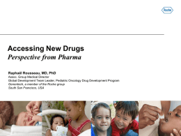 Perspectives from Pharma