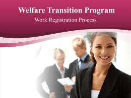 Work Registration Process - Department of Economic Opportunity