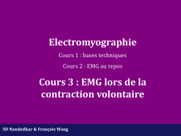 Cours 3 EMG