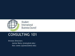 Intro to Consulting (1 MB PPT)