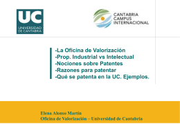 Propiedad Intelectual - Universidad de Cantabria