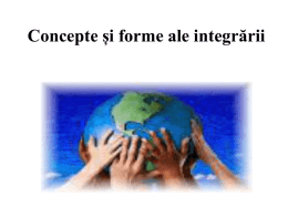 Curs 2. Concepte si forme ale integrarii