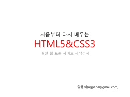 HTML5 & CSS3 케스케이딩 스타일 시트(CSS) 이해하기