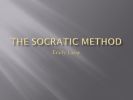 The Socratic Method - teaching21stcenturyskills