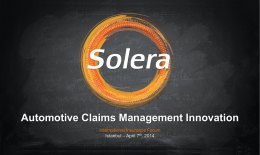 Automotive Claims Management Innovation