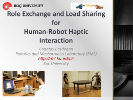 Role Exchange and Load Sharing for Human