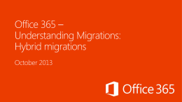Office 365: Understanding Migrations
