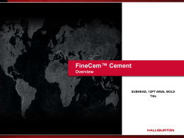 FineCem Cement