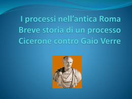 III D - I processi nell`antica Roma