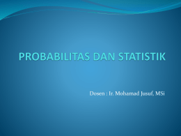 Probabilitas dan Statistik 1
