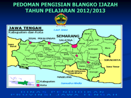 Panduan penulisan ijasah - Dinas Pendidikan Kota Semarang