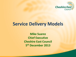 Service Delivery Models, by Mike Suarez