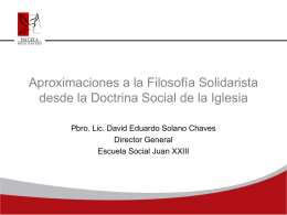 Filosof&iacute;a Solidarista