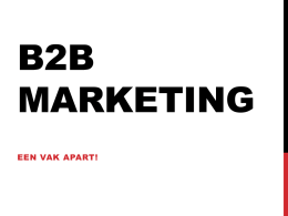 B2B Marketing Manual