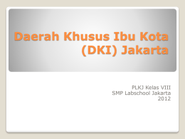 Daerah Khusus Ibu Kota (DKI) Jakarta