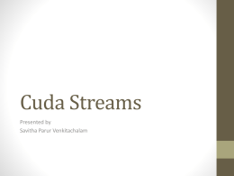Cuda Streams