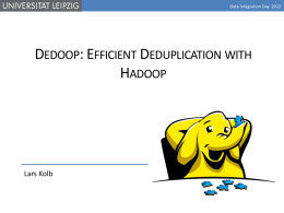 Dedoop: Efficient Deduplication with Hadoop