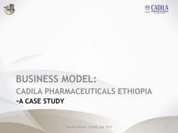 Cadila Pharmaceuticals Ltd. - Africa Pharmaceutical Summit