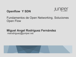 Openflow and SDN