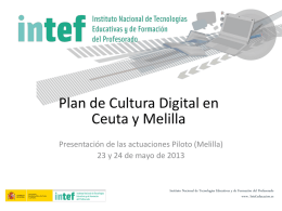 Plan de Cultura Digital en Ceuta y Melilla - UPE