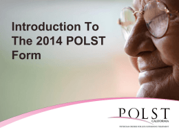 PPTx - POLST