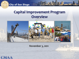 November - City of San Diego Capital Improvement Program Update