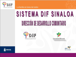 Estructura Operativa – SEDIF Sinaloa - Micrositios DIF