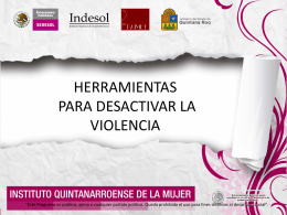 Violencia - Instituto Quintanarroense de la Mujer