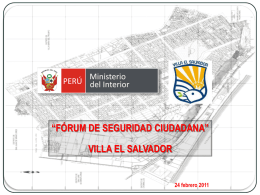 Diapositiva 1 - Municipalidad de Villa El Salvador