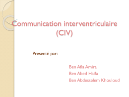 Communication interventriculaire (CIV)