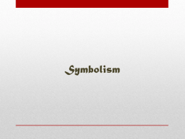 Symbolism, Allegory, Allusion PowerPoint