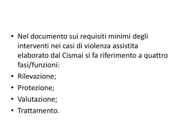 Percorso di protezione e di sostegno alle vittime di violenza assistita