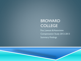 (Fox/Lawson) + - Broward College