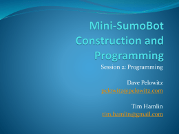Mini-SumoBot Construction and Programming
