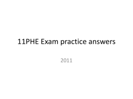 11phe exam practice answers
