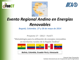 Orlando Vega - Evento regional andino presentación de la