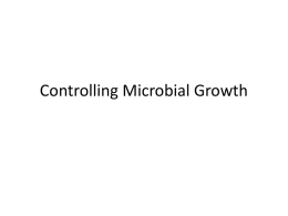 Chemical Methods for Controlling Microbial Growth