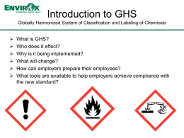 Intro to GHS Presentation