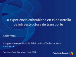 La experiencia colombiana en el desarrollo de