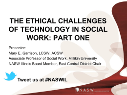 The Ethical Challenges of Technology in Social Work