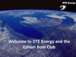 Welcome to DTE Energy and the Edison Boat Club