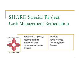 Cash Management Remediation